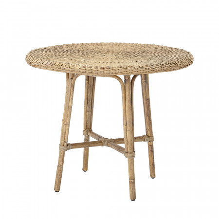 Petite table ronde en rotin Bloomingville - Creti