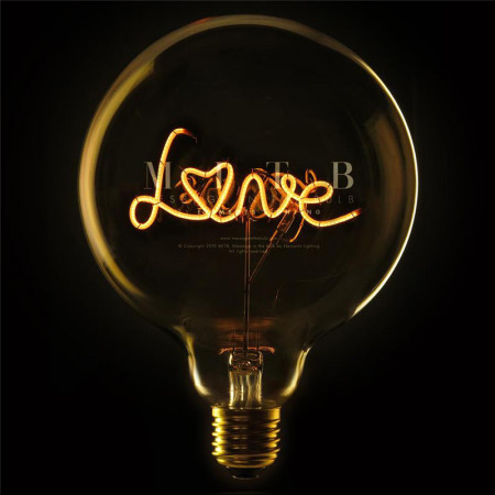Ampoule design déco message Love