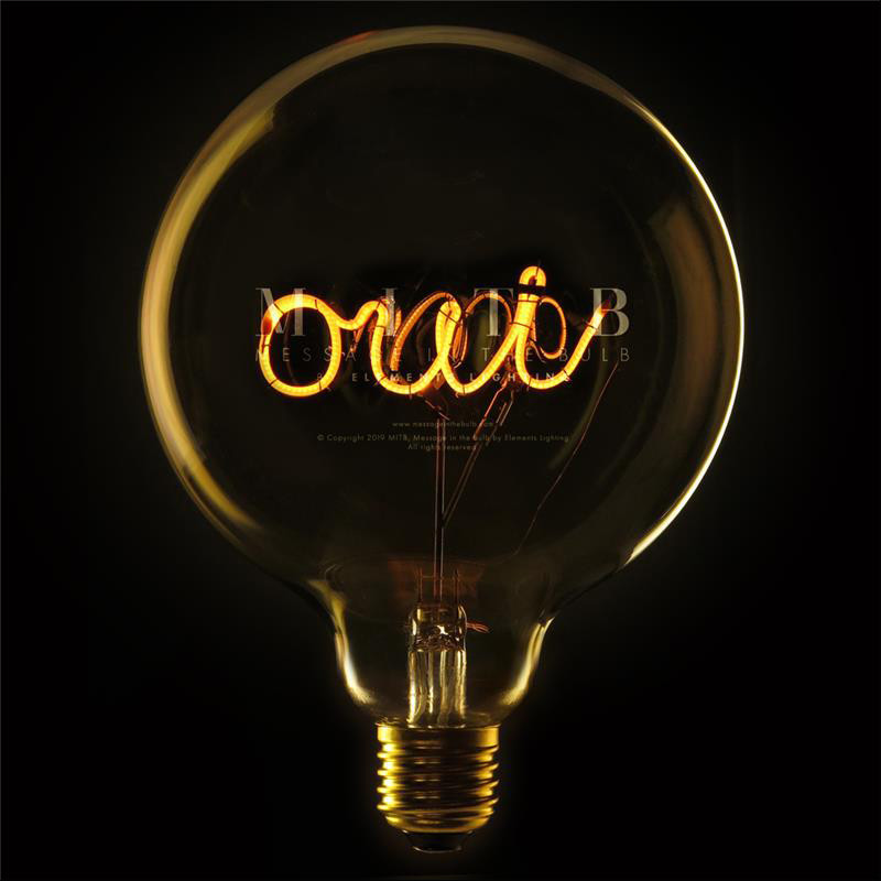Ampoule design déco message - Oui Ampoule design déco message - Oui