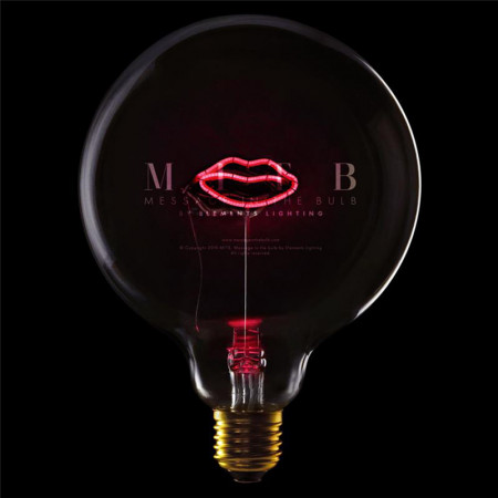 Ampoule design déco bouche rouge - Lip 