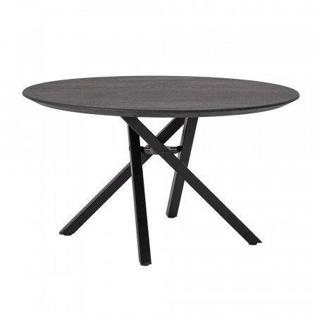 Table basse ronde noire design bois et metal Bloomingville - Zire