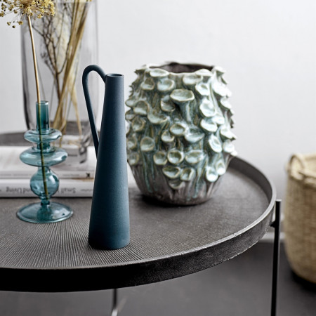 Table basse ronde en metal noir Bloomingville - Troc