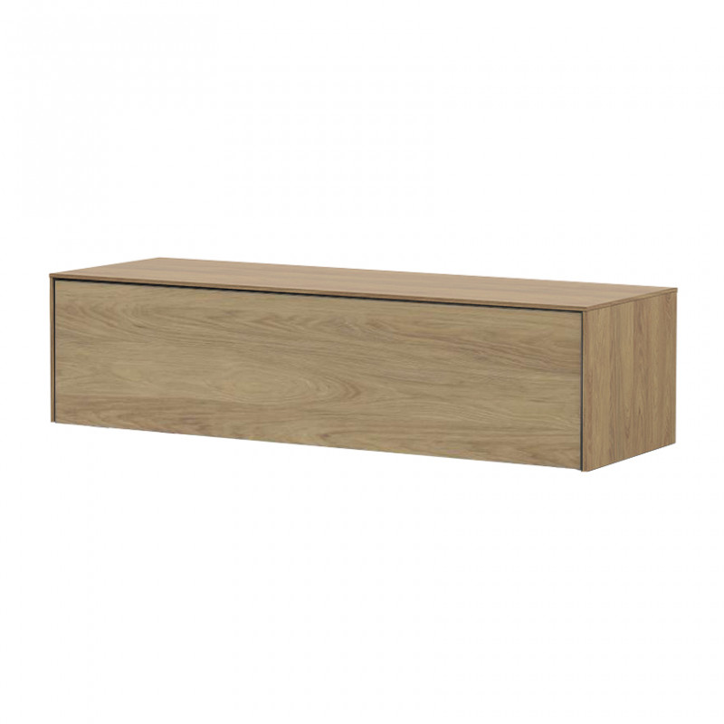 Meuble tv suspendu bois naturel 120cm - Nature Meuble tv suspendu bois naturel 120cm - Nature