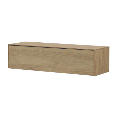 Meuble tv suspendu bois naturel 120cm - Nature