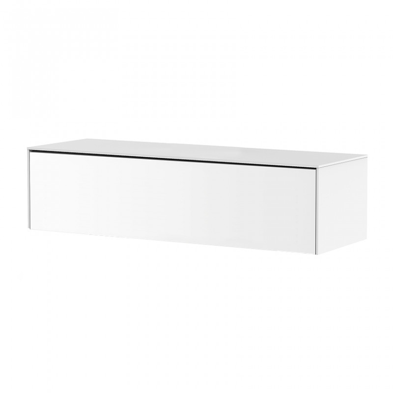 Meuble TV suspendu blanc 120cm - Pure Meuble TV suspendu blanc 120cm - Pure