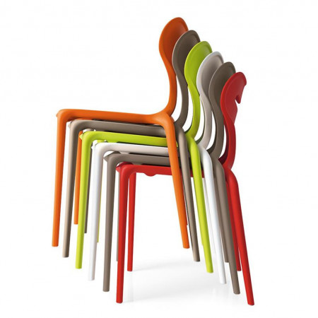 Chaise de cuisine rouge design Connubia - Area51 