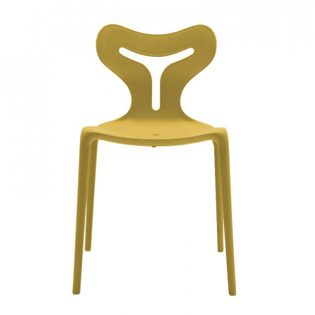 Chaise design jaune moutarde Connubia - Area51 