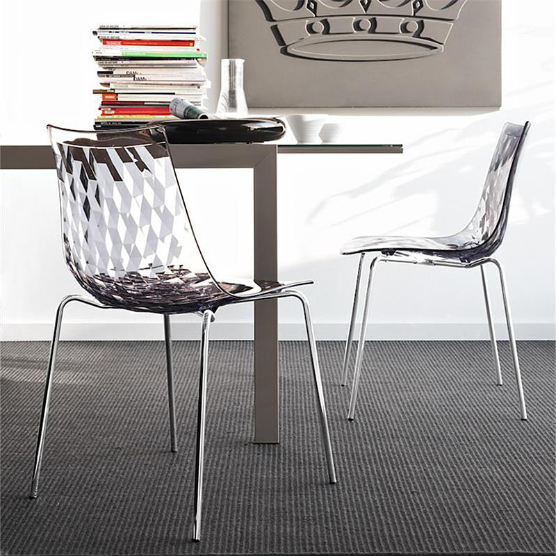 Chaise design transparente Connubia - Ice