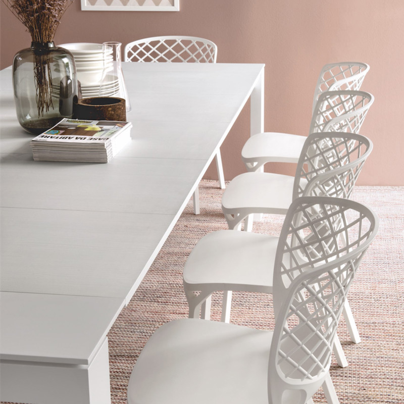 Chaise blanche design Connubia - Gamera Chaise blanche design Connubia - Gamera