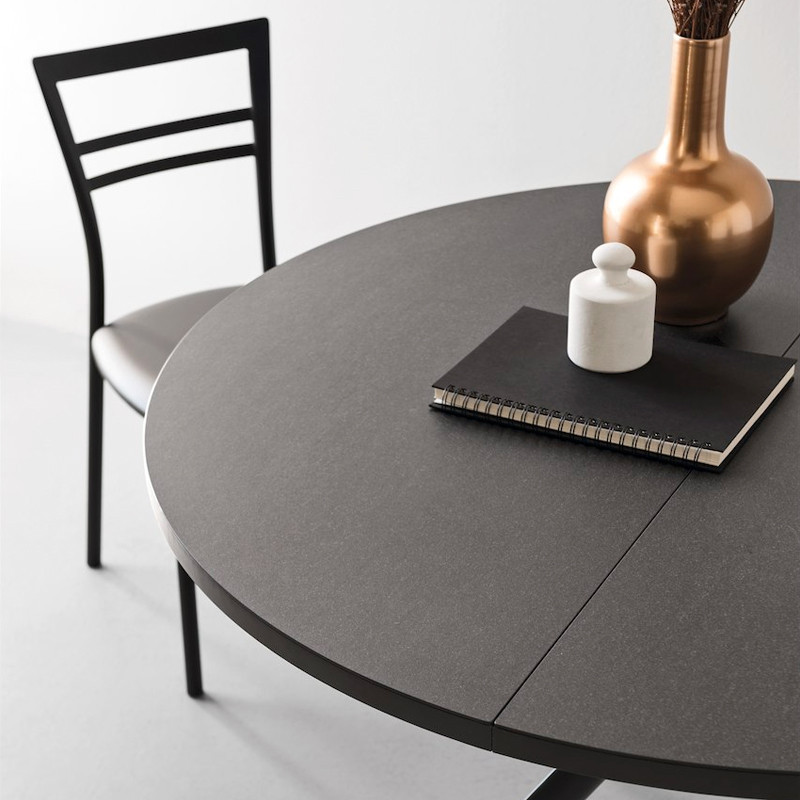 Table en céramique extensible ronde Connubia - Giove Table en céramique extensible ronde Connubia - Giove