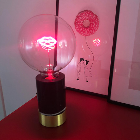 Ampoule design déco bouche rouge - Lip