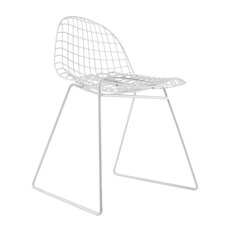 Chaise design métal blanc - Filo 