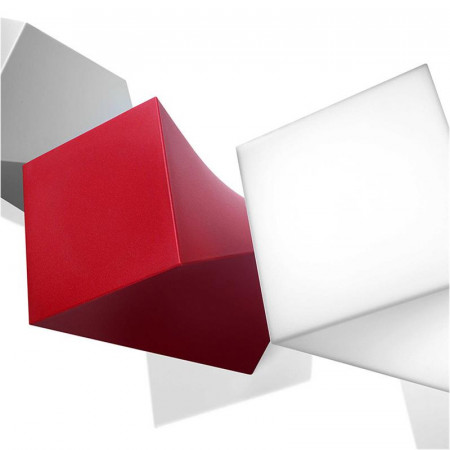 Tabouret rouge design - Kubik 