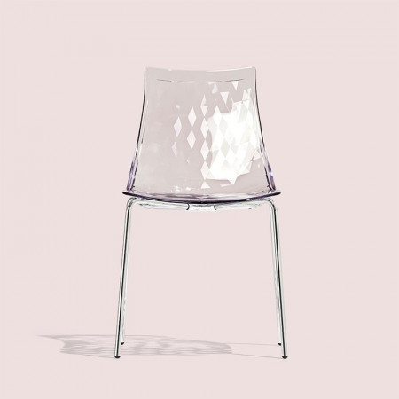 Chaise transparente design Connubia - Ice