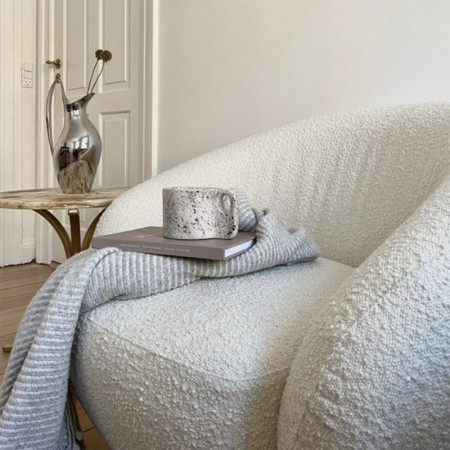Fauteuil en laine bouclée design Bloomingville - Ted