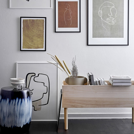 Grand vase blanc design Bloomingville - Iry 