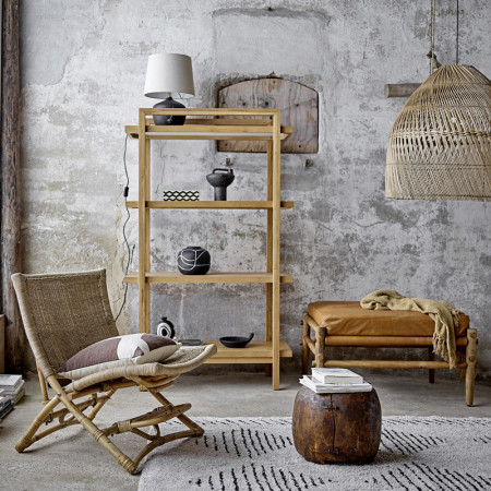 Lampe noire design visage style arty - Matheo 