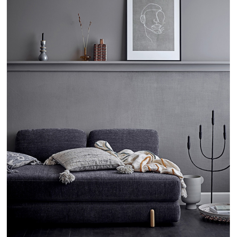 Meridienne convertible gris fonce Bloomingville - Vimi