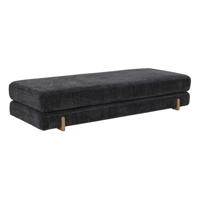 Meridienne convertible tissu gris fonce Bloomingville - Vimi