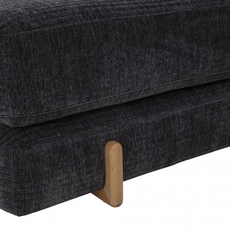 Meridienne convertible design tissu gris anthracite Bloomingville - Vimi