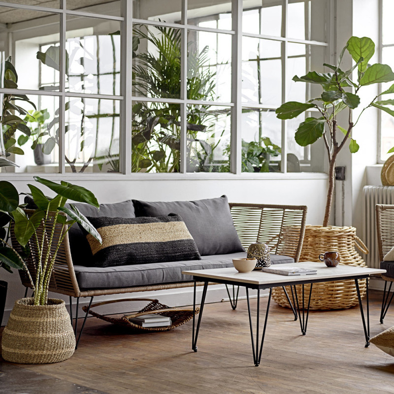 Canapé de jardin 2 places design Bloomingville - Forest Canapé de jardin 2 places design Bloomingville - Forest