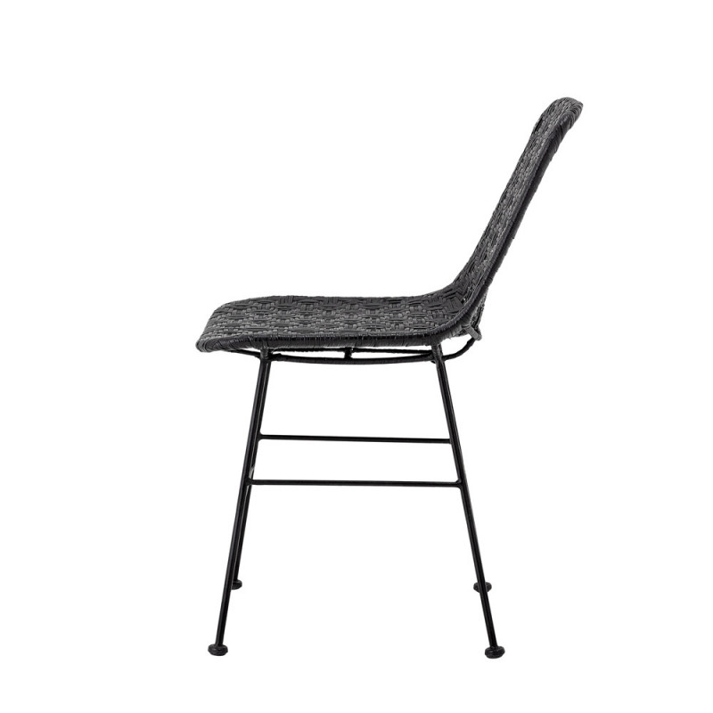 Chaise rotin noir Bloomingville - Luis 
