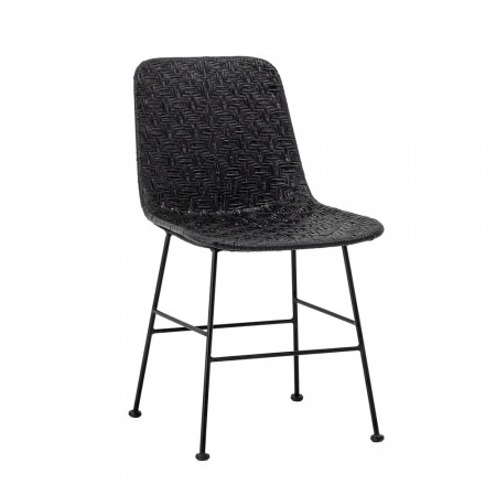 Chaise en rotin noir Bloomingville - Luis