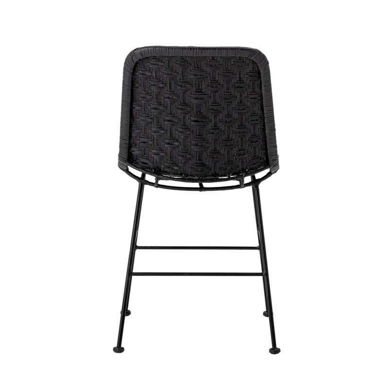 Chaise rotin noir design Bloomingville - Luis