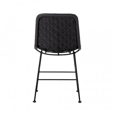 Chaise rotin noir design Bloomingville - Luis