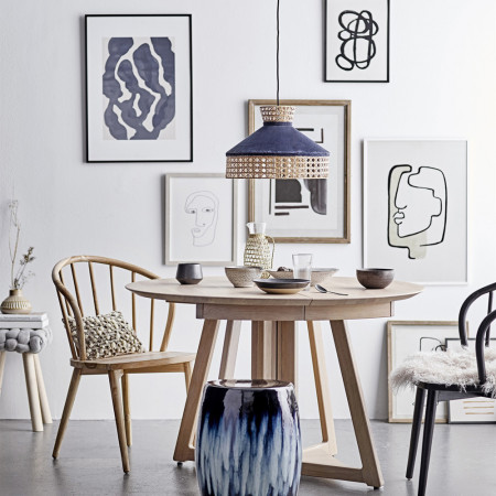 Cadre deco peinture minimaliste noir et blanc - Pola