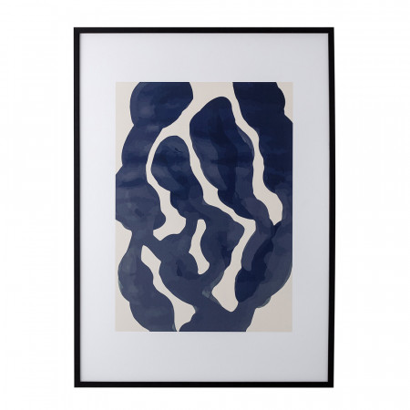 Cadre deco peinture minimaliste abstraite bleu - Scinto