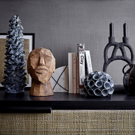Meuble console design noir et cannage Bloomingville - Cassy