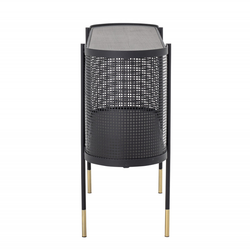 Meuble console en métal noir design - Kuns