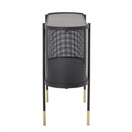 Meuble console en métal noir design - Kuns
