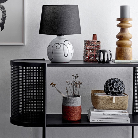 Console meuble en métal noir design Bloomingville - Kuns