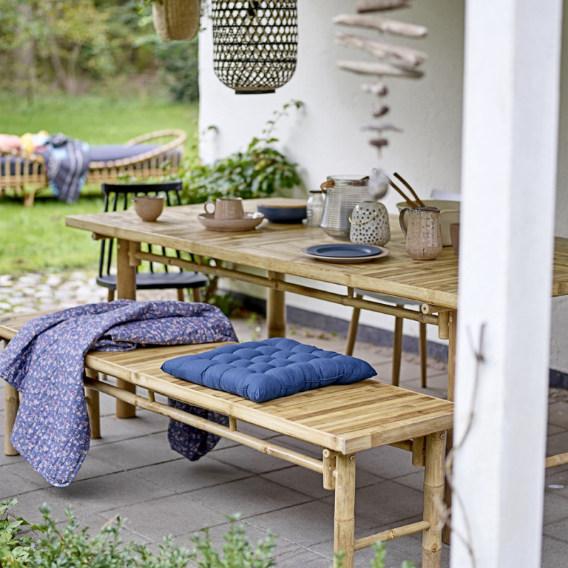 Table de jardin en bois naturel de bambou Bloomingville - Sunri