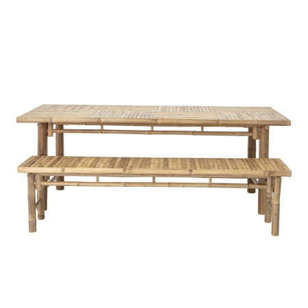 Table de jardin bois naturel de bambou Bloomingville - Sunri
