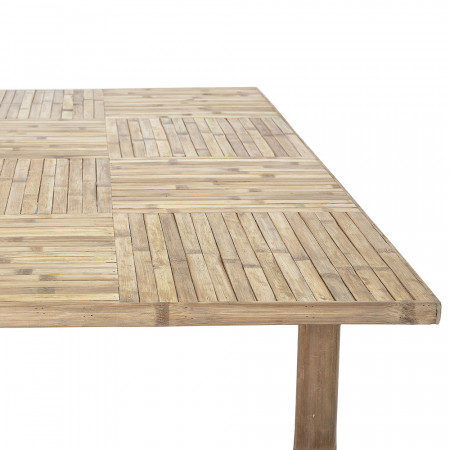 Table de jardin en bois naturel de bambou Bloomingville esprit nature - Sunri