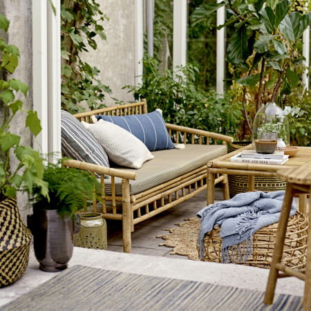 Table basse de jardin en bois naturel de bambou - Sunri