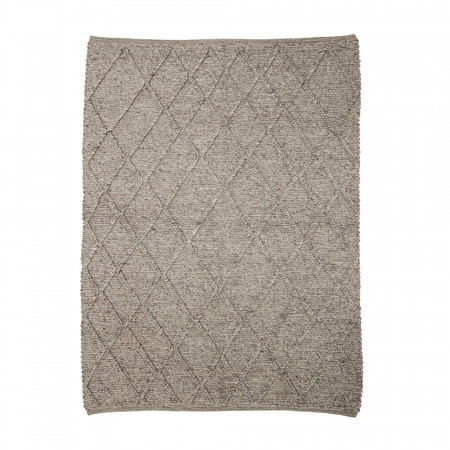 Tapis taupe en relief 200x140cm - Noris