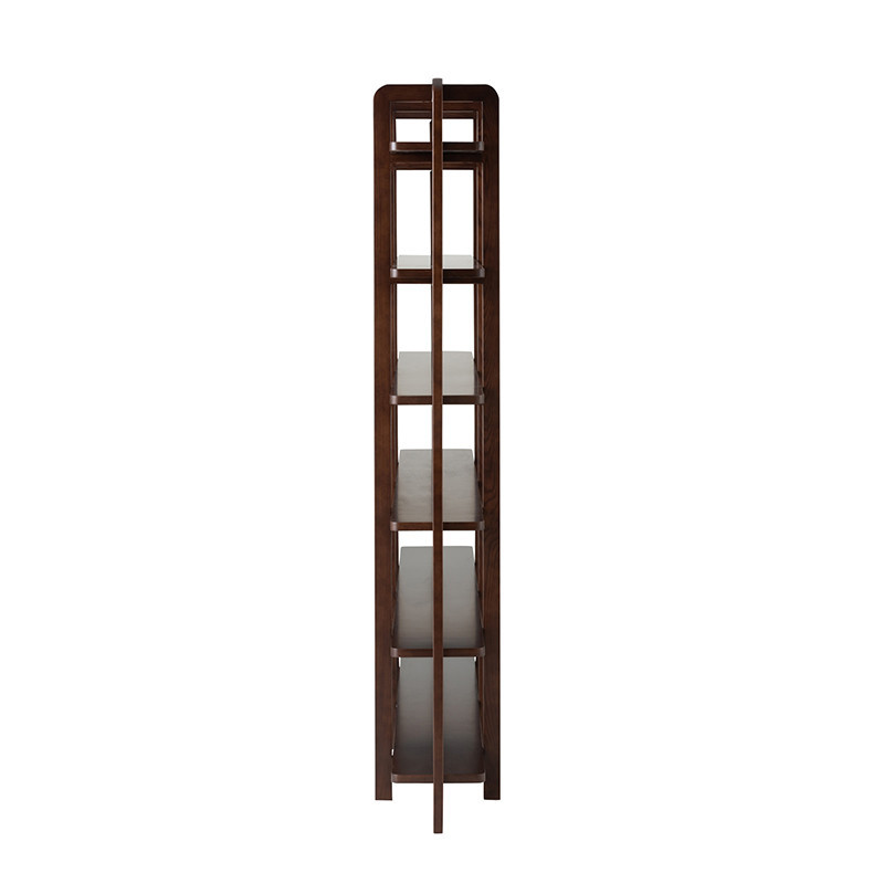Grande bibliothèque vintage en bois marron - Marta