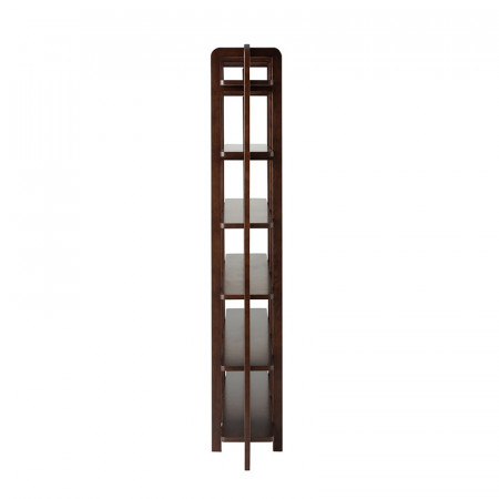 Grande bibliothèque vintage en bois marron - Marta