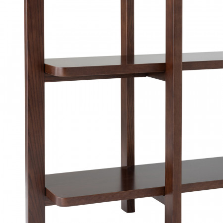 Grande bibliothèque vintage en bois foncé - Marta 