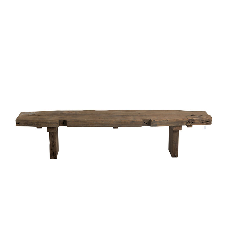 Banc salle à manger en bois recyclé - Bidi