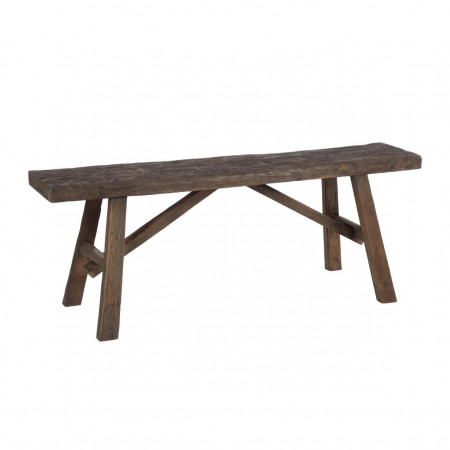 Banc bois brut recyclé marron - Bess
