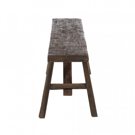 Banc en bois brut marron style chalet - Bess