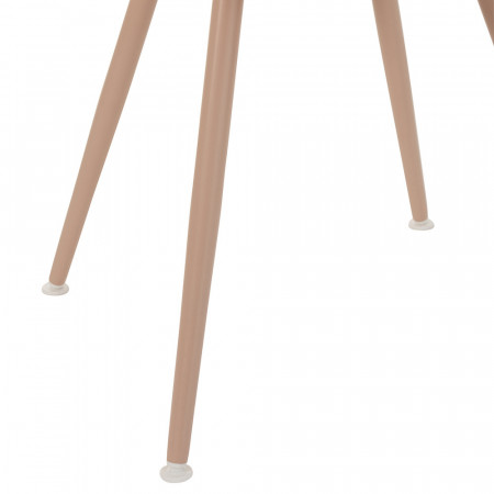 Chaise design rose avec accoudoirs - Dona 