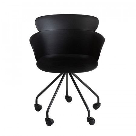 Chaise de bureau noir design - Jina