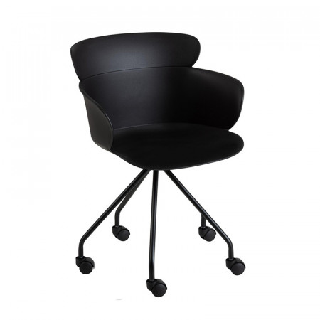 Chaise de bureau design noir - Jina