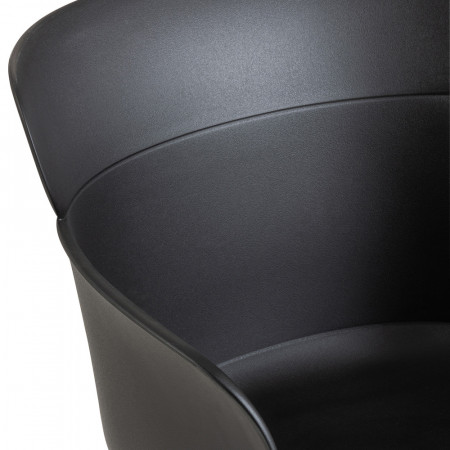 Chaise de bureau noir design - Jina 